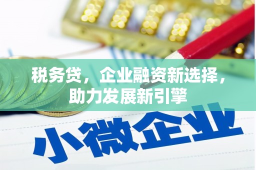 宿州税务贷，企业融资新选择，助力发展新引擎