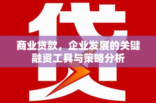 宿州商业贷款，企业发展的关键融资工具与策略分析