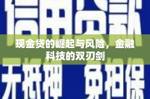 宿州现金贷的崛起与风险，金融科技的双刃剑