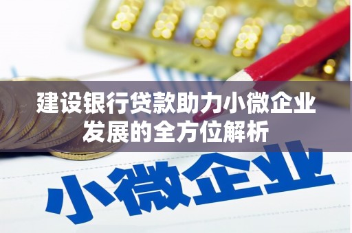 宿州建设银行贷款助力小微企业发展的全方位解析